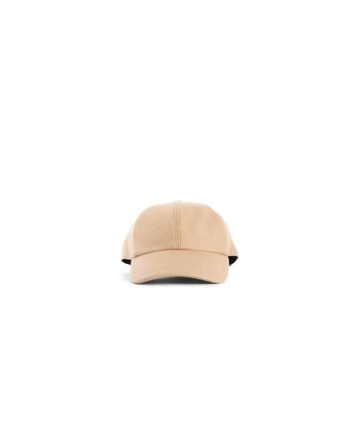 Destin Natural Diagonal Wool Cashmere Canvas Cap for men