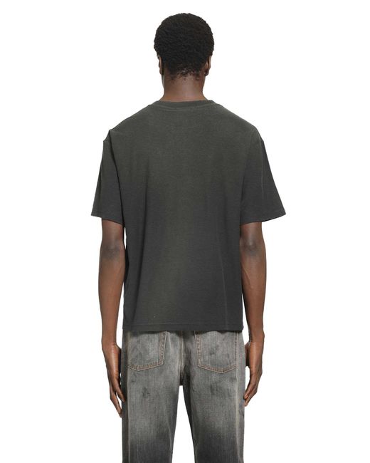 Acne Black 1996 Logo T-Shirt Relaxed Fit for men