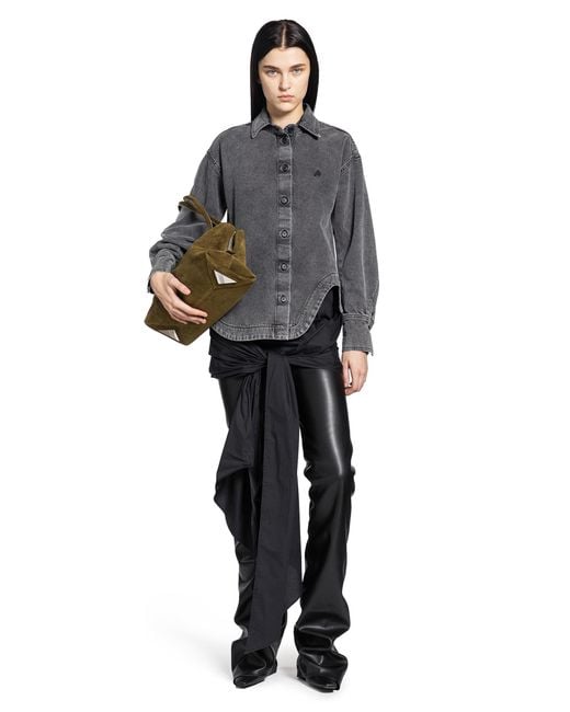 The Attico Gray Eliza Shirt