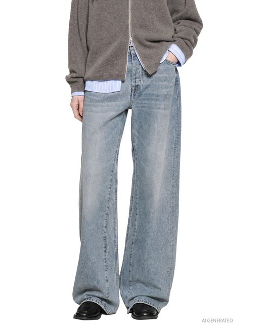 Our Legacy Blue Treble Cut Jeans