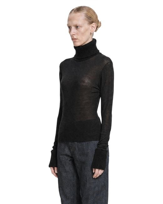 Our Legacy Black Inverse Turtleneck