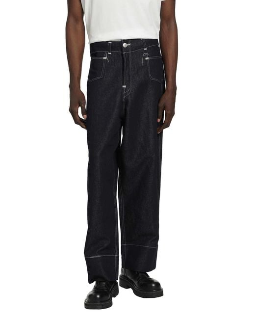 Junya Watanabe Black X Levi's Linen Denim Trousers for men