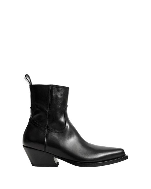 Ann Demeulemeester Black Imme Pointy Ankle Boots