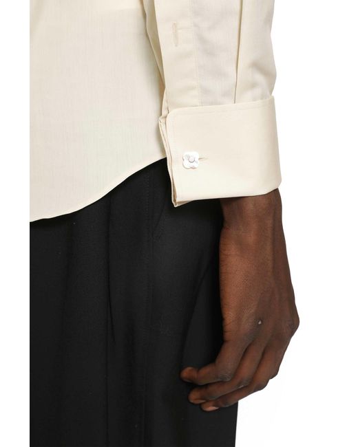 Lardini White Tuxedo Shirt for men