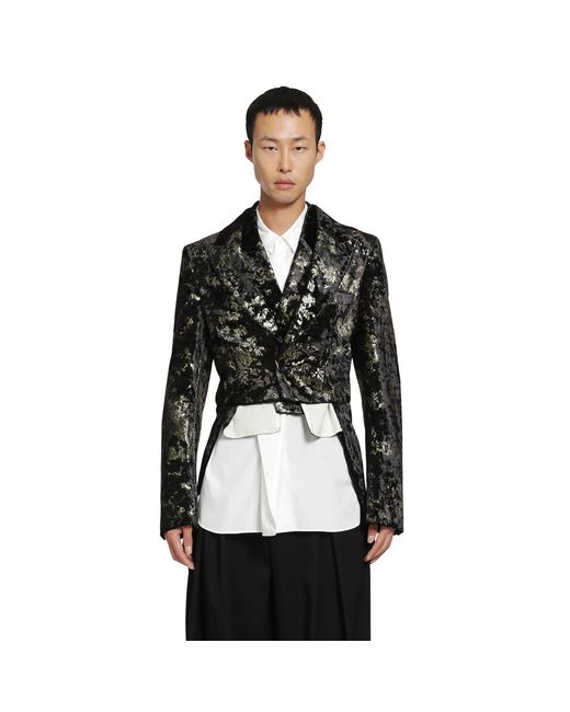 Comme des Garçons Black Layered Blazer for men