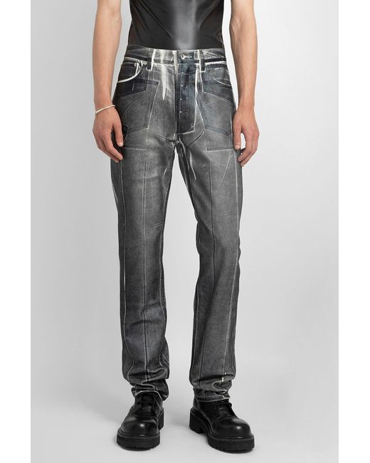 Karmuel Young Gray Jeans for men