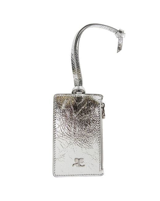 Courreges White Leather Cardholder