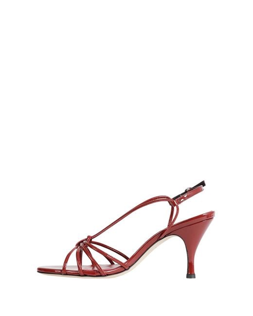 Aeyde Pink Solange Patent Leather Sandals