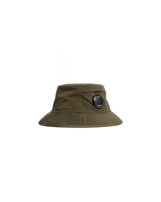 C P Company Green Chrome-R Lens Bucket Hat for men