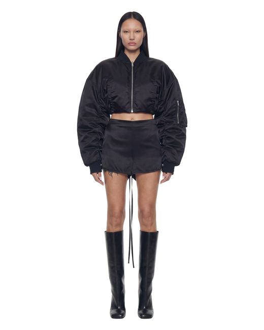 NVL-GARDE Blue Draped Corset Shorts