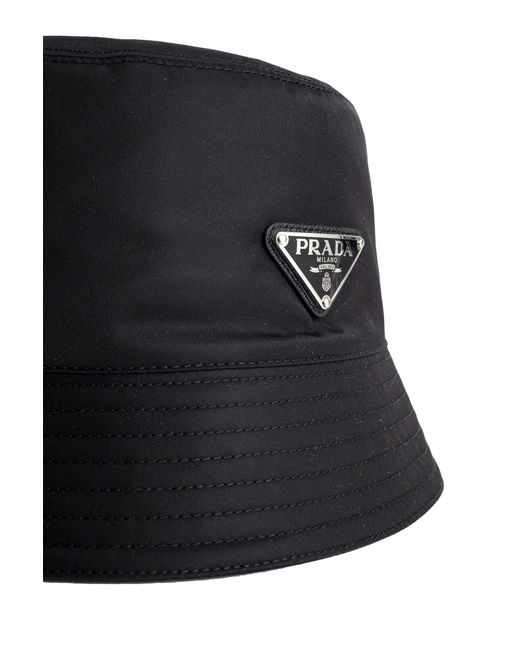 Prada Black Re-Nylon Bucket Hat