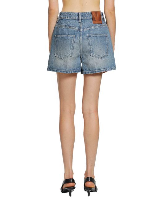Valentino Blue Denim Shorts