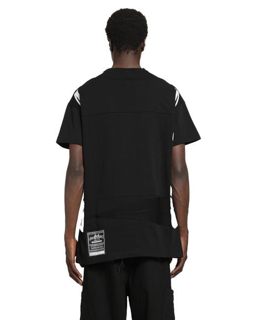 Massimo Sabbadin Black Printed Jersey T-Shirt for men