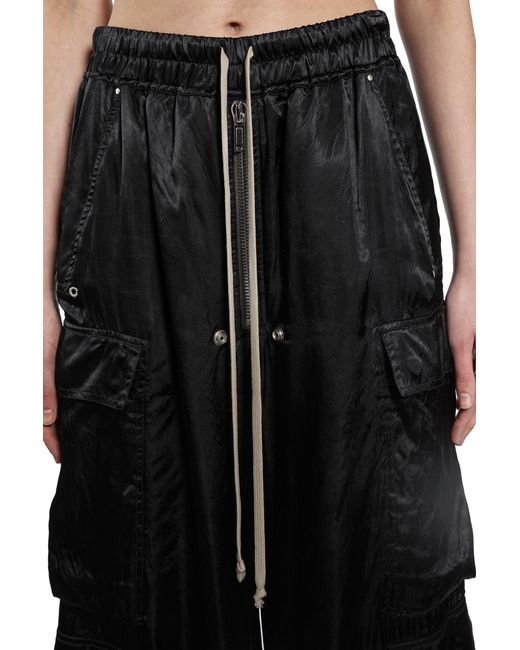 Rick Owens Black Temple Cargobelas Pants