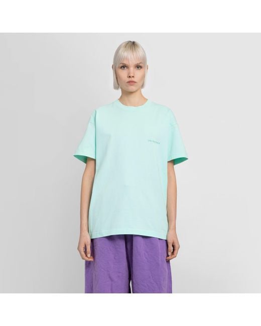 blue balenciaga tee