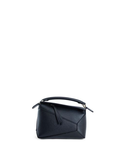 Loewe Blue Mini Puzzle Edge Bag