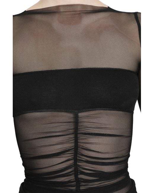 Rick Owens Black Temple Bandeau Top