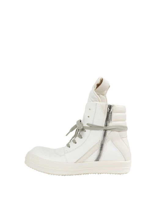 Rick Owens White Tower Geobasket Sneakers for men
