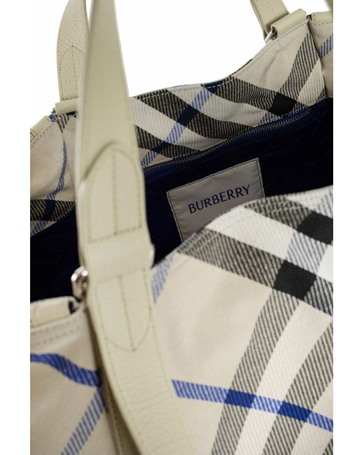 Burberry White Tote Bags for men