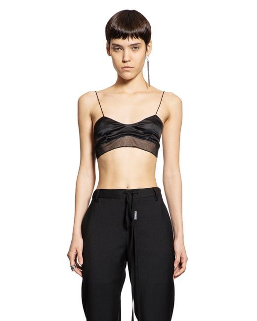 Ann Demeulemeester Black Abelina Bra