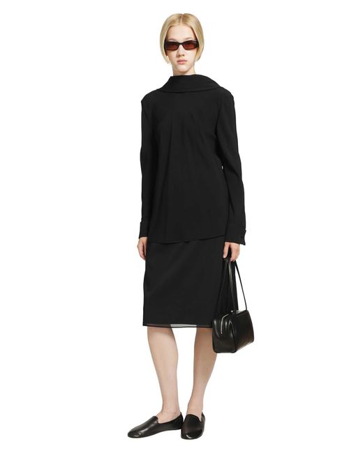The Row Black Evo Blouse