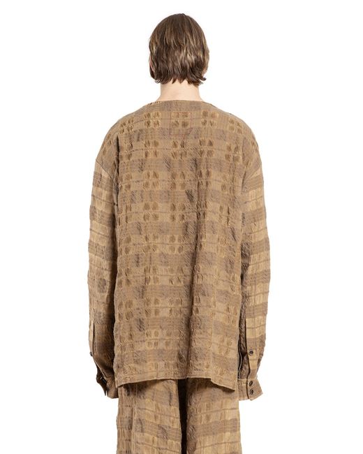Uma Wang Brown Tobin Top for men