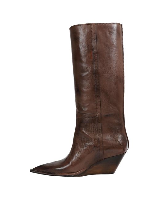 Capasa Brown Leather Boots
