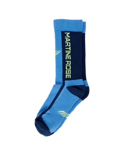 Martine Rose Blue Sport Socks for men