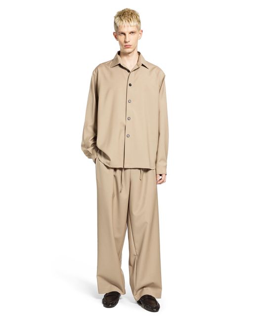 ROSE BURRITO Natural Wool Pyjama Trousers for men