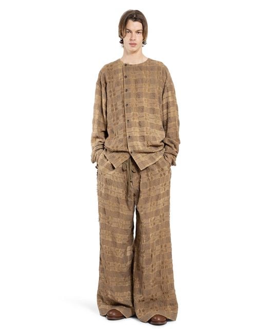 Uma Wang Natural Pilly Pantaloni for men