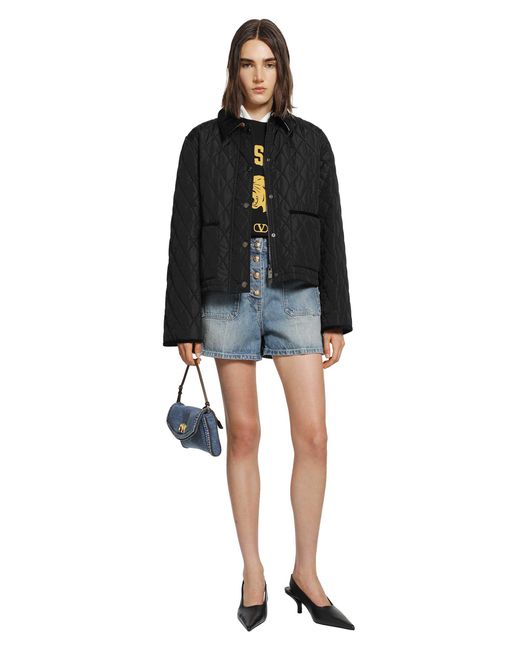 Valentino Blue Denim Shorts