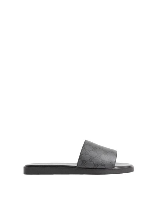 Gucci Black Slide Sandals for men