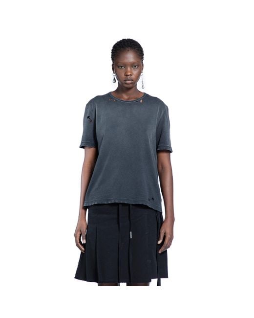 Ann Demeulemeester Blue Fanie Standard T-Shirt