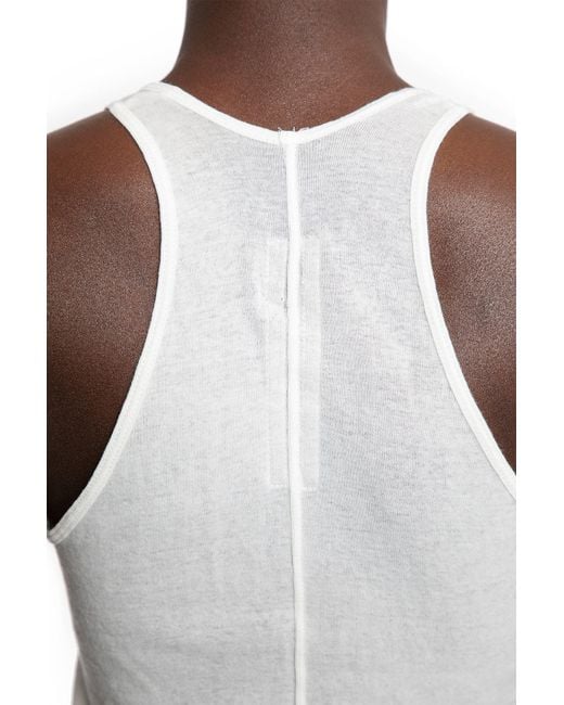 Rick Owens White Concordians Basic Rib Tank
