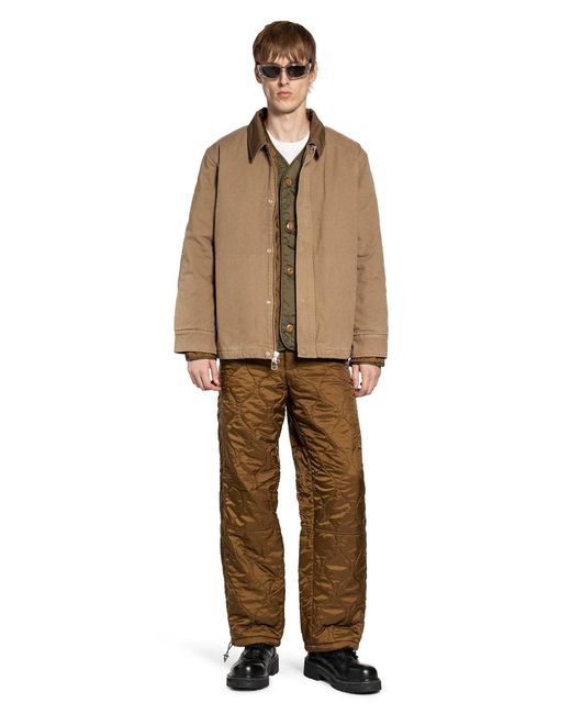 Oamc Peacemaker Brown Liner Pants for men