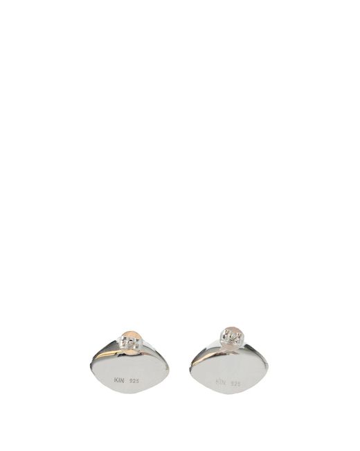 Kinraden White Lumen Small Earrings for men