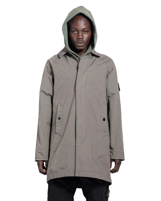 Stone Island Gray 70249 David-tc Jaket for men