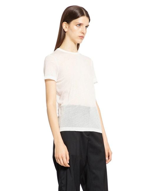 Helmut Lang White Zeroscape Tee