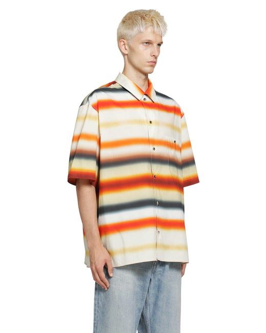 Loewe Orange Short Sleeve Shirt for men