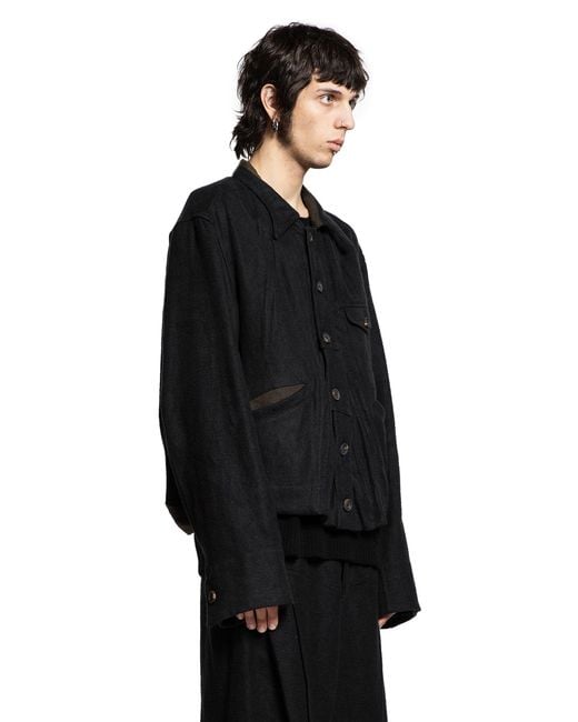 Ziggy Chen Black Workers Jacket for men