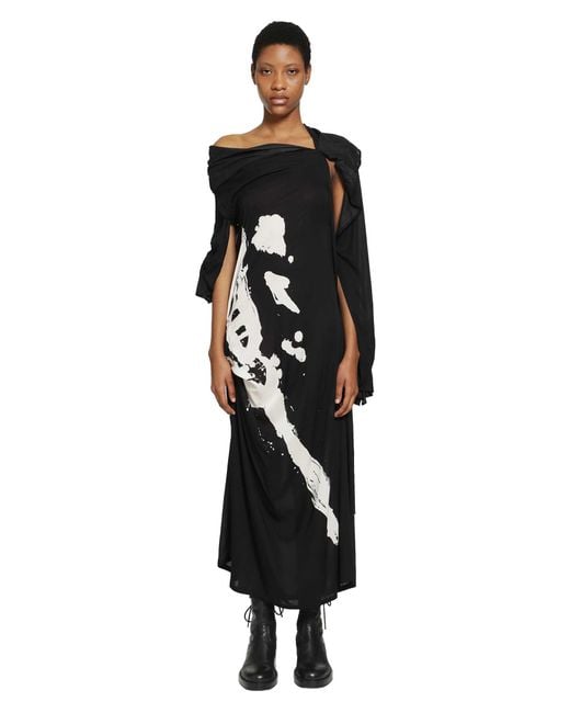 Yohji Yamamoto Black Long Sleeve Dress