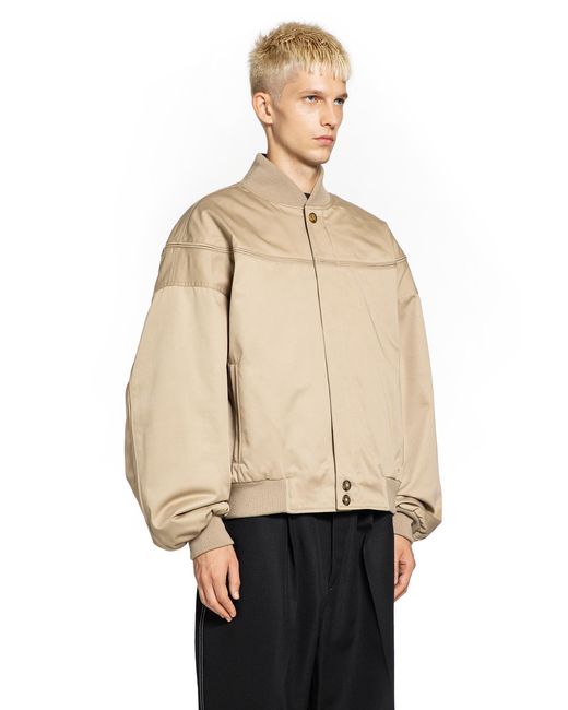 Willy Chavarria Natural Gas Station Quilted Bomber Jacket for men