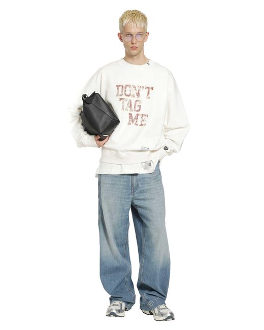 Maison Mihara Yasuhiro White Don'T Tag Me Printed Sweatshirt for men