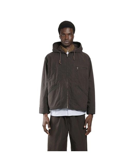 Comme des Garçons Black Cotton Canvas Windbreaker for men