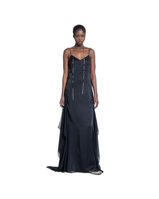 Ann Demeulemeester Blue Ottilie Long Dress