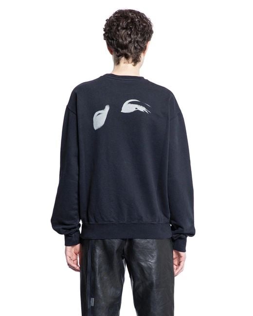 Ann Demeulemeester Blue Zelma 'Smokey Eye' Sweatshirt