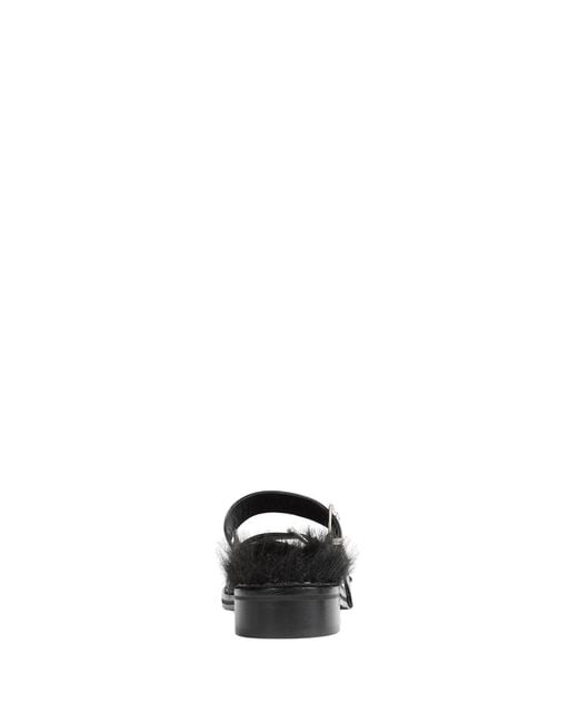 Simone Rocha Black Buckled Mary Jane Mules