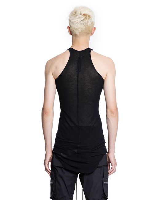Rick Owens Black Forever Basic Rib Tank for men