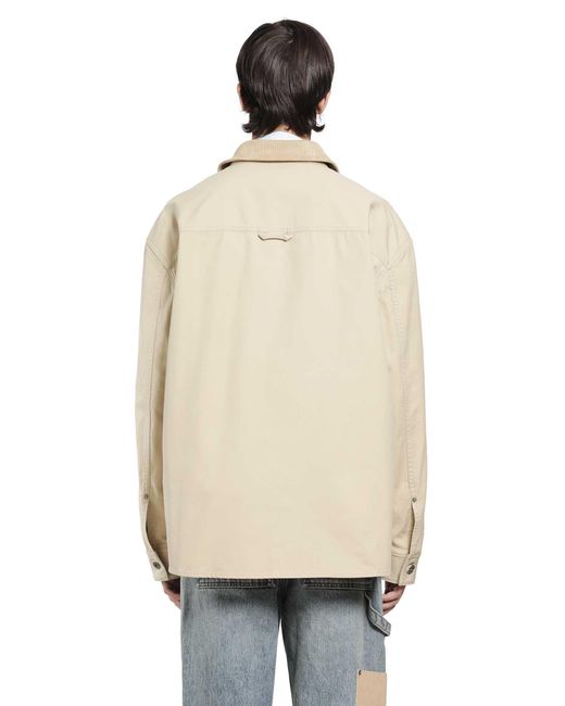 Loewe Natural Cotton Canvas Overshirt for men
