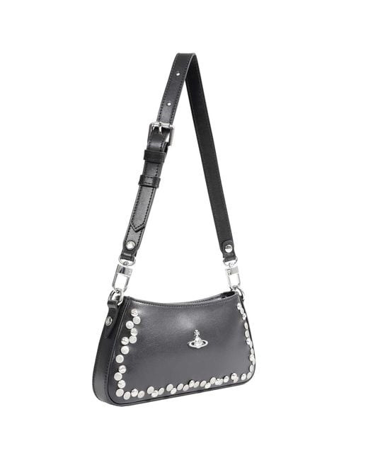 Vivienne Westwood Black Tasha Shoulder Phone Bag